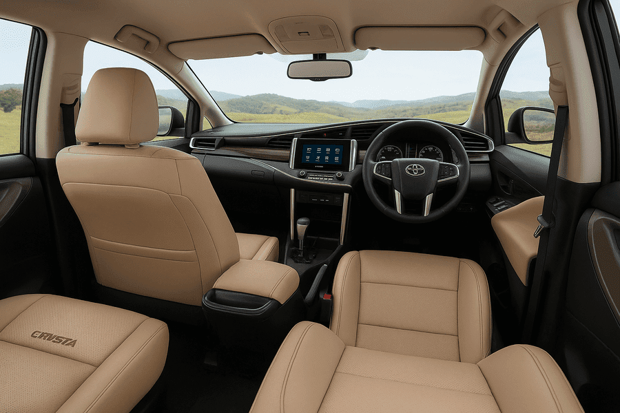 innova crysta interior 2025 look