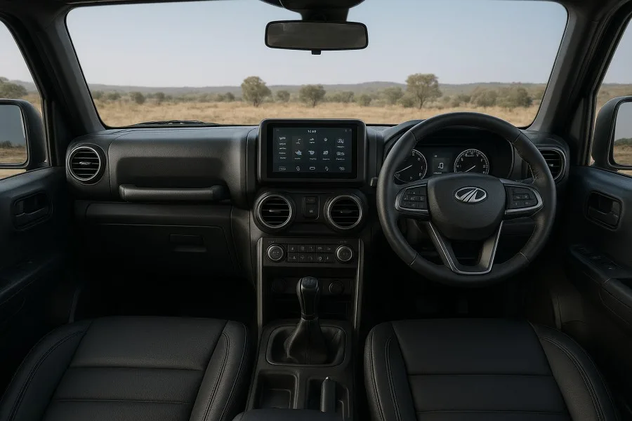 mahindra thar interiors